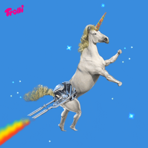 rainbow unicorn GIF by Trolli