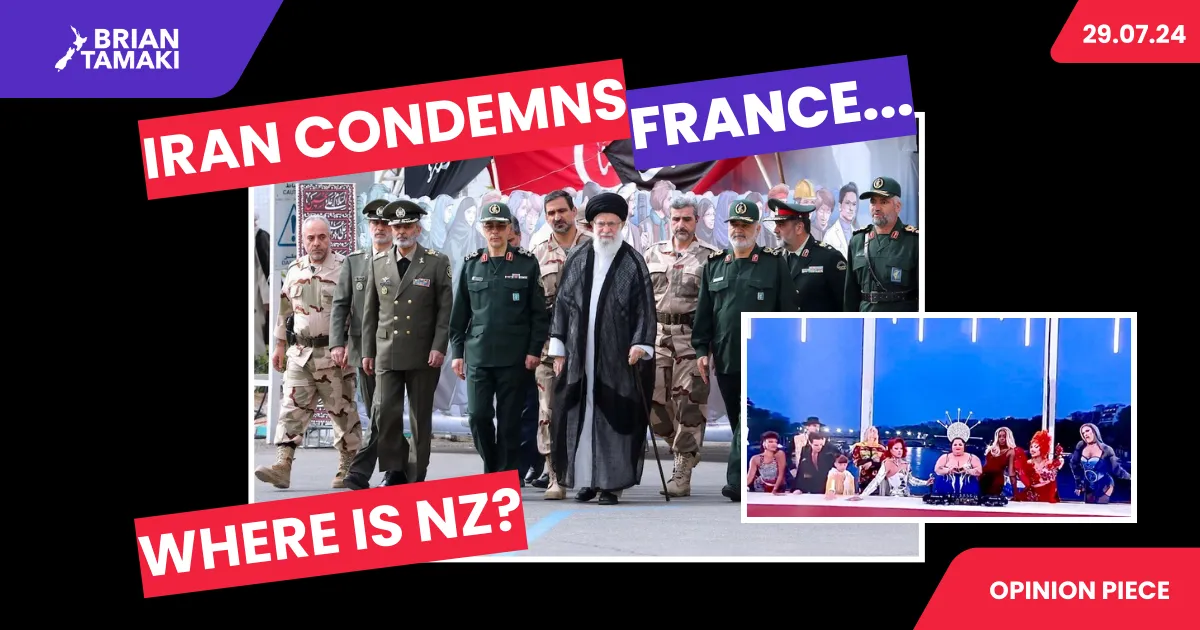 Iran Condemns France, Where Is NZ?