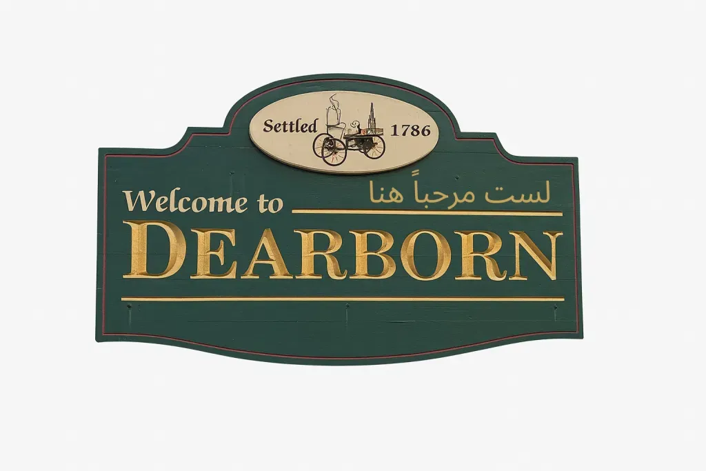 As They Say in Dearborn, لست مرحباً هنا