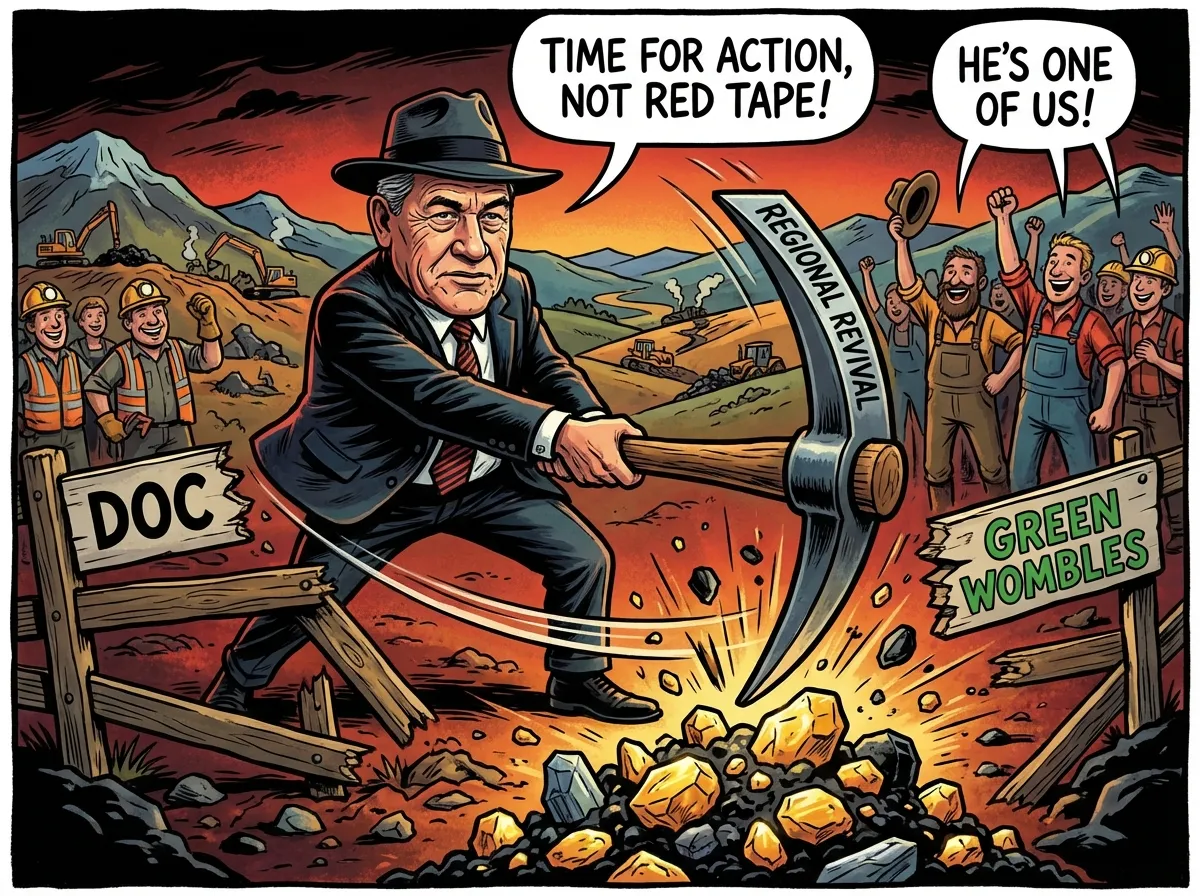 NZ First Digs Deep: Smashing DOC Barriers to Revive Provincial Prosperity