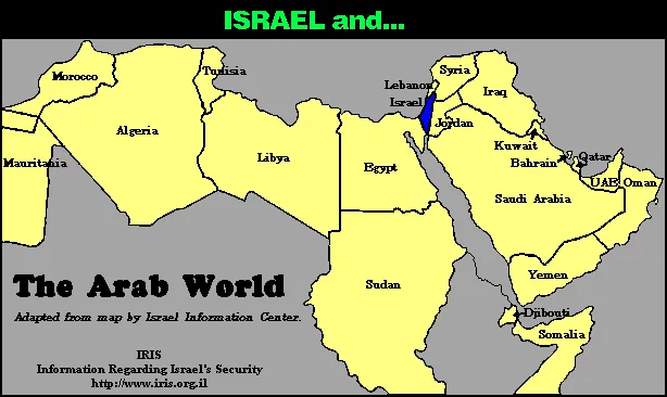 Map of the Day: The Arab world & Israel