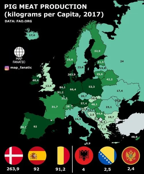 Map of the Day: Countries with the Most Pigs