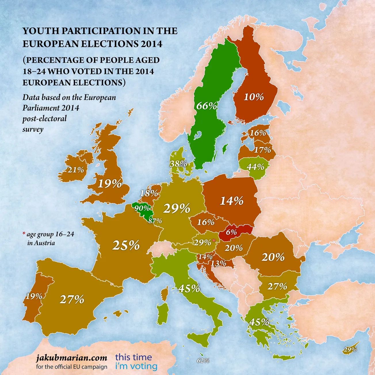 Map of the Day: Youth Participation in European Elections 2014