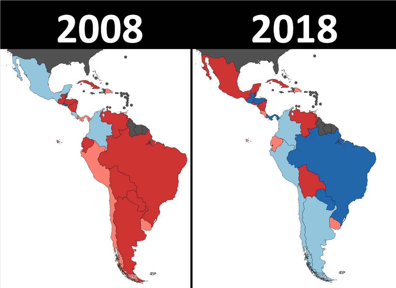 Map of the Day: Latin American governments by political leaning