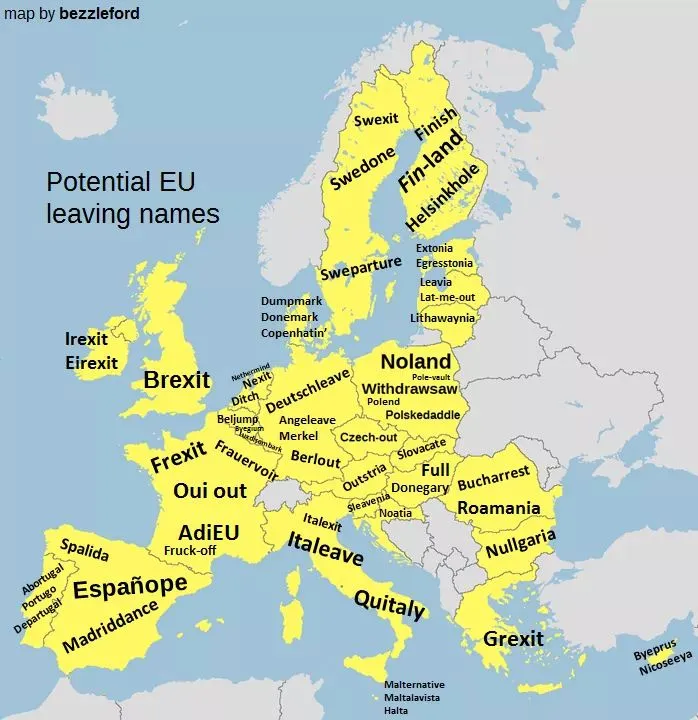 Map of the Day: Potential EU Leaving Names
