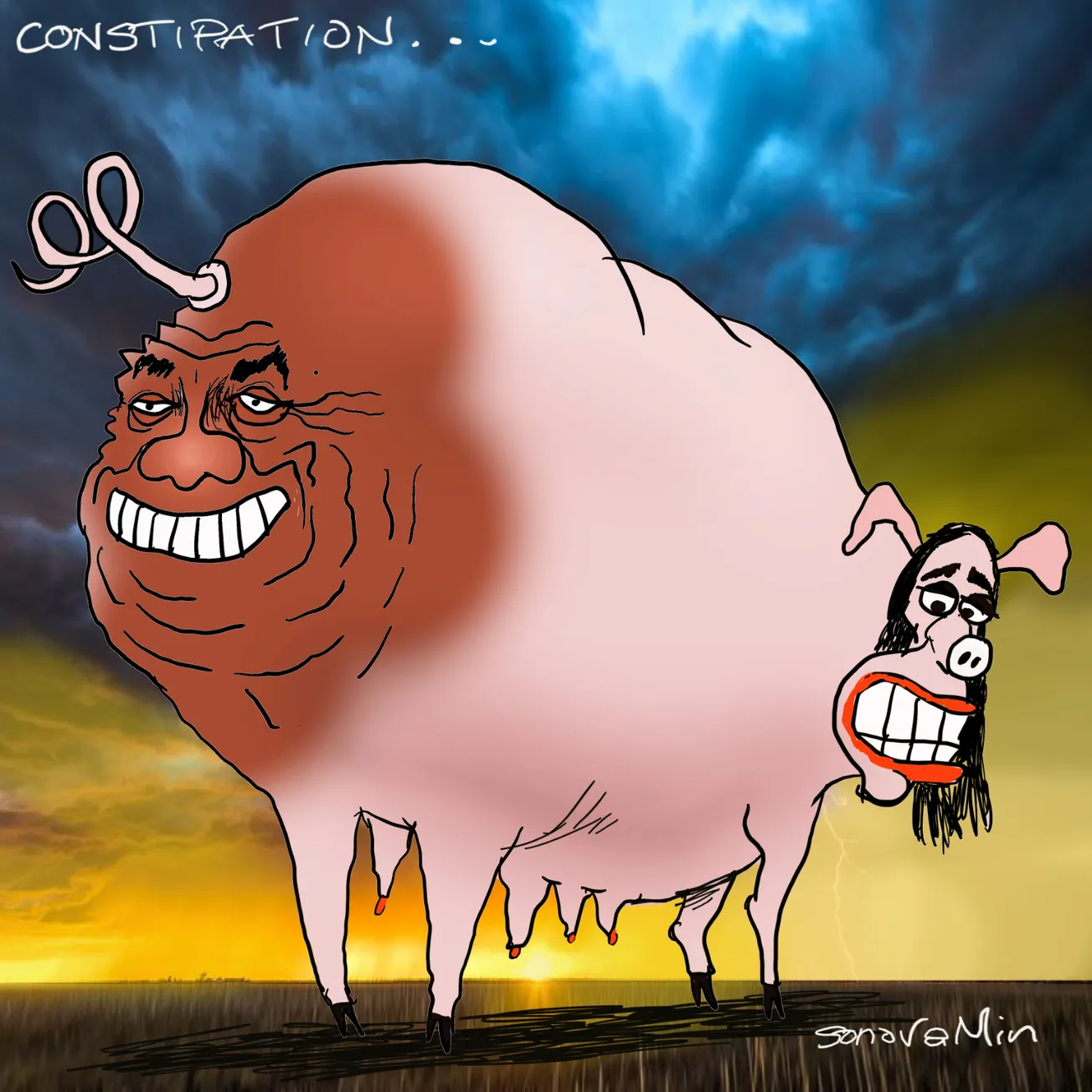 Cartoon of the Day by SonovaMin