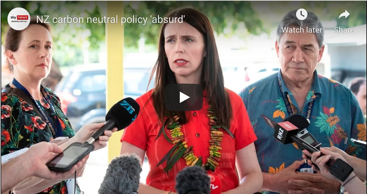 NZ Carbon Neutral Policy ‘Absurd’