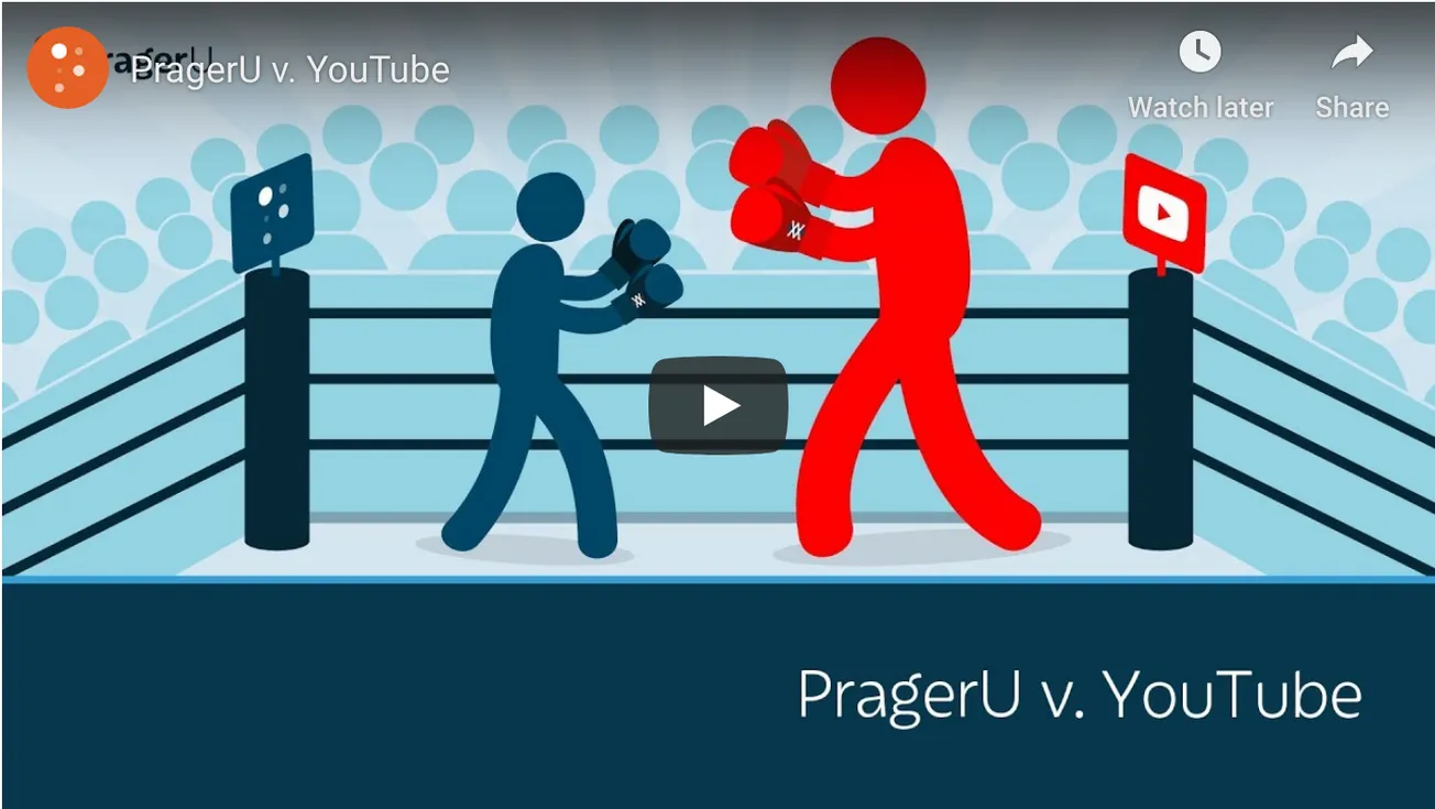 PragerU versus YouTube