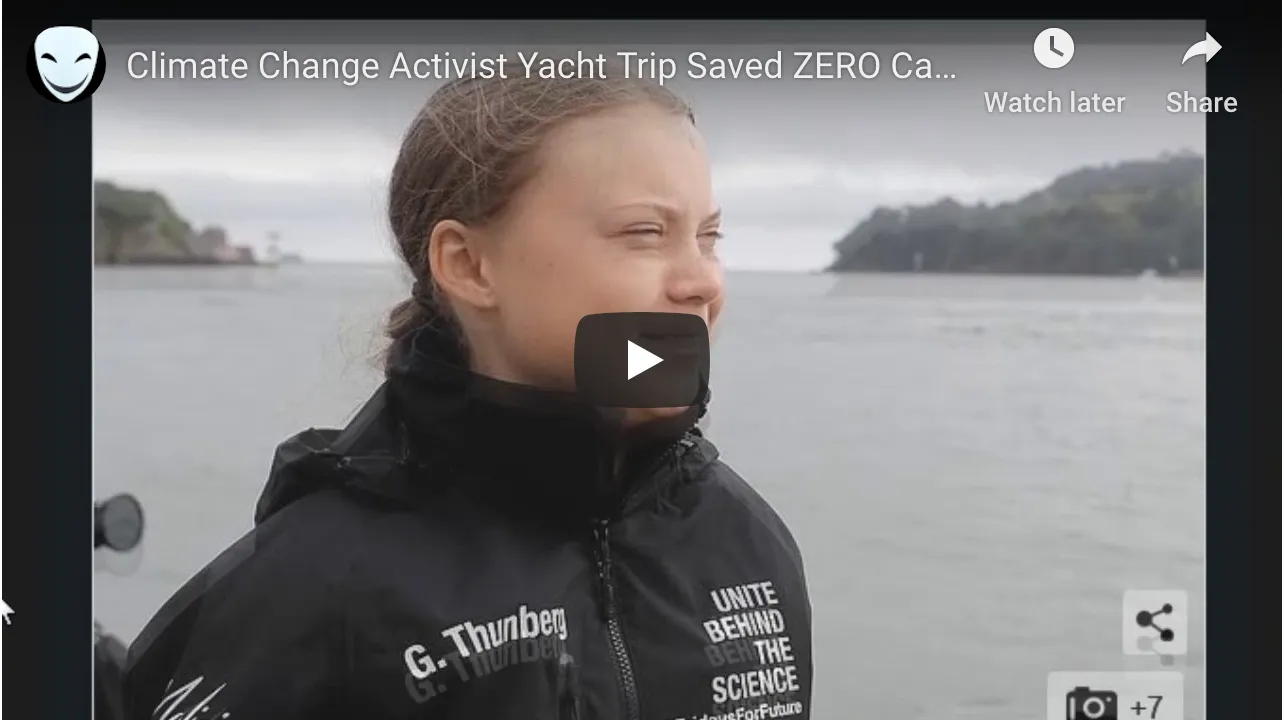 Climate Change Activist Yacht Trip Saved ZERO Carbon