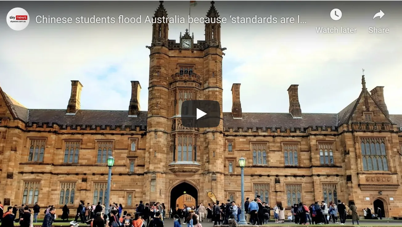 Chinese Students Flood Australia Because ‘Standards are Lower’