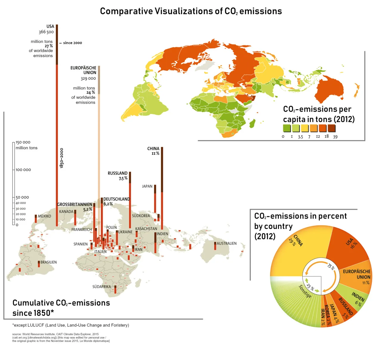 Map of the Day: Carbon dioxide emissions