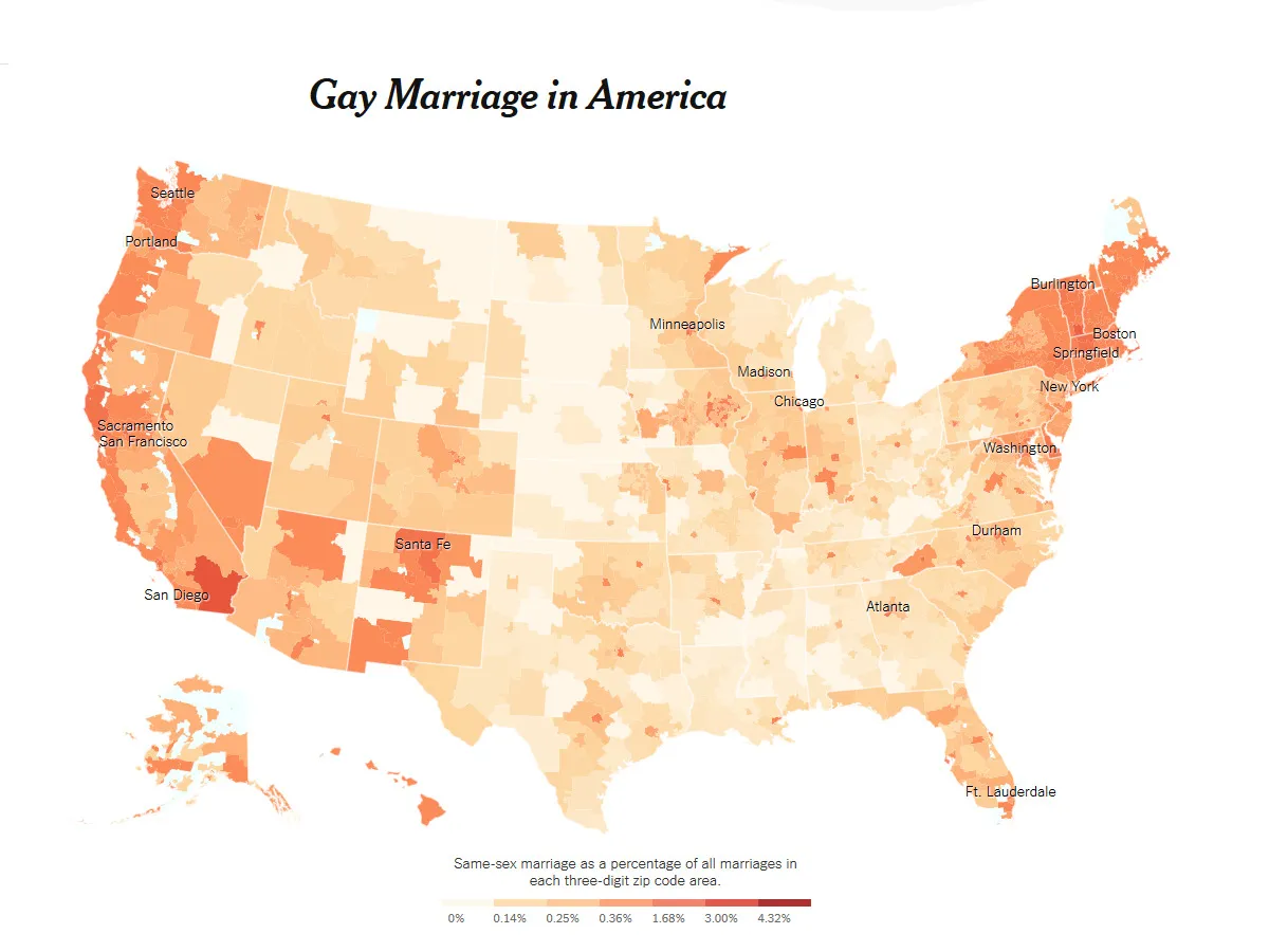 Map of the Day: Gay Marriage in America