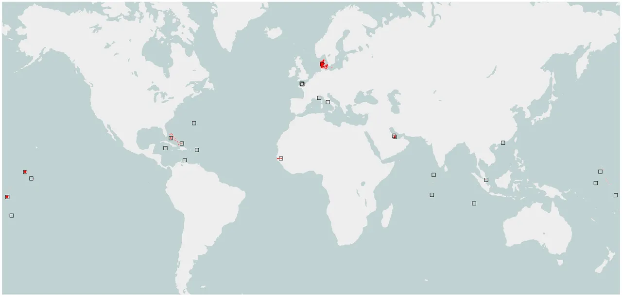 Map of the Day: Countries under 200 Metres High at Their Highest Point