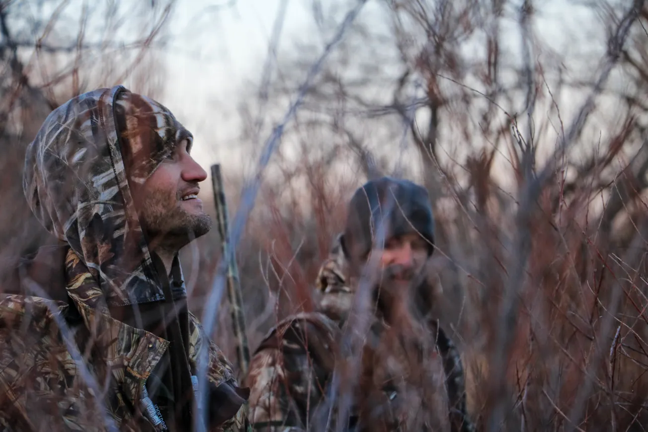 Duck Shooting Under Fire