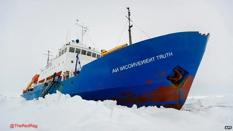 Climate Change Activists Trapped in Ice