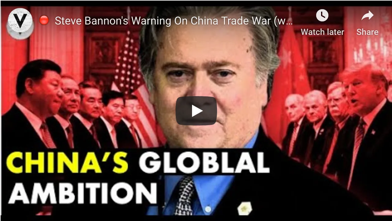 Steve Bannon’s Warning On China Trade War