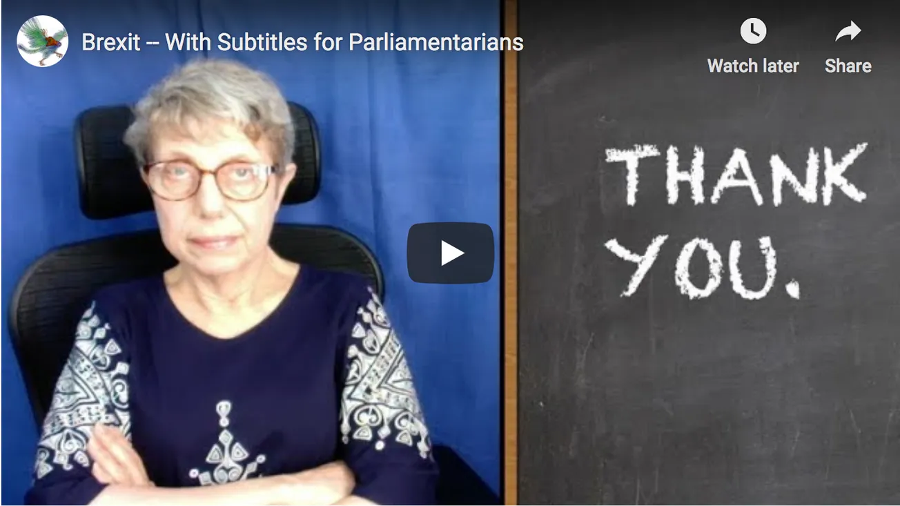 Brexit — With Subtitles for Parliamentarians