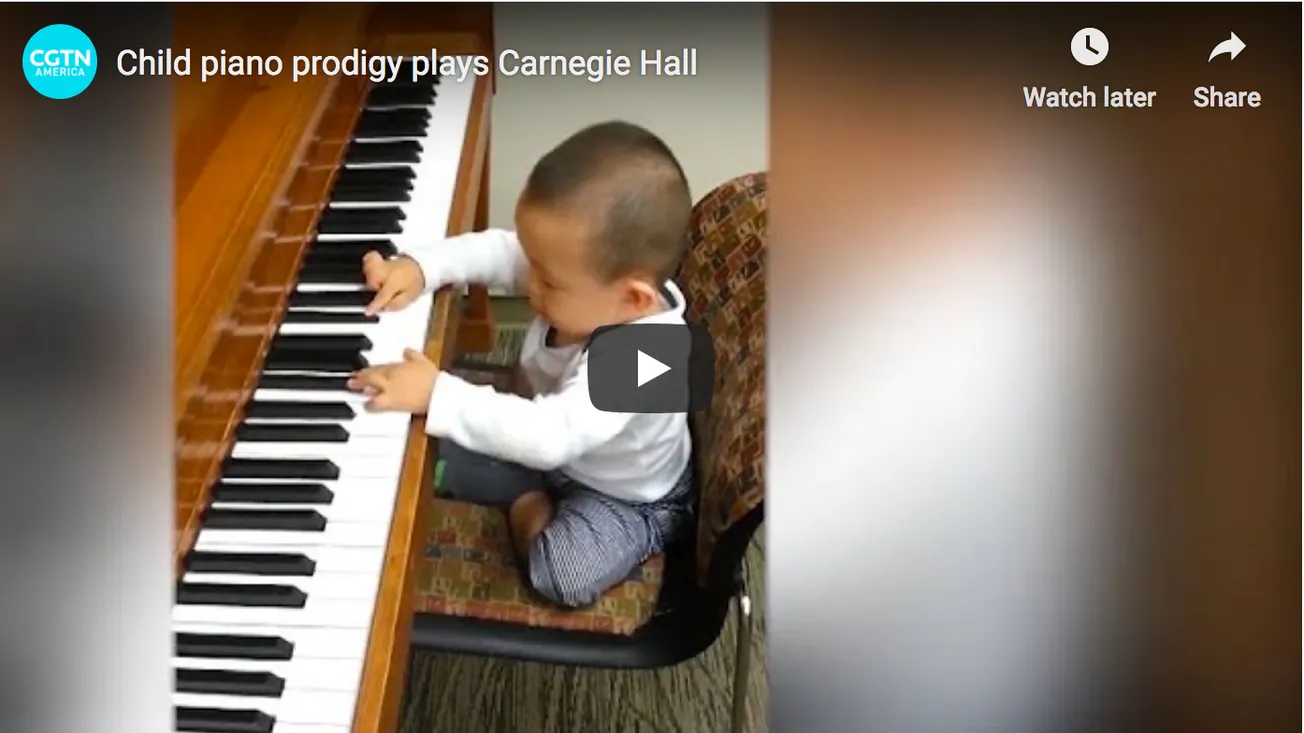 Child Piano Prodigy Plays Carnegie Hall