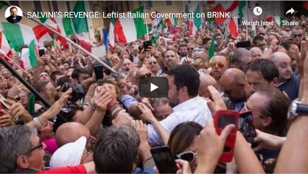 Salvini’s Revenge: Leftist Italian Government on Brink as Renzi Quits Party!
