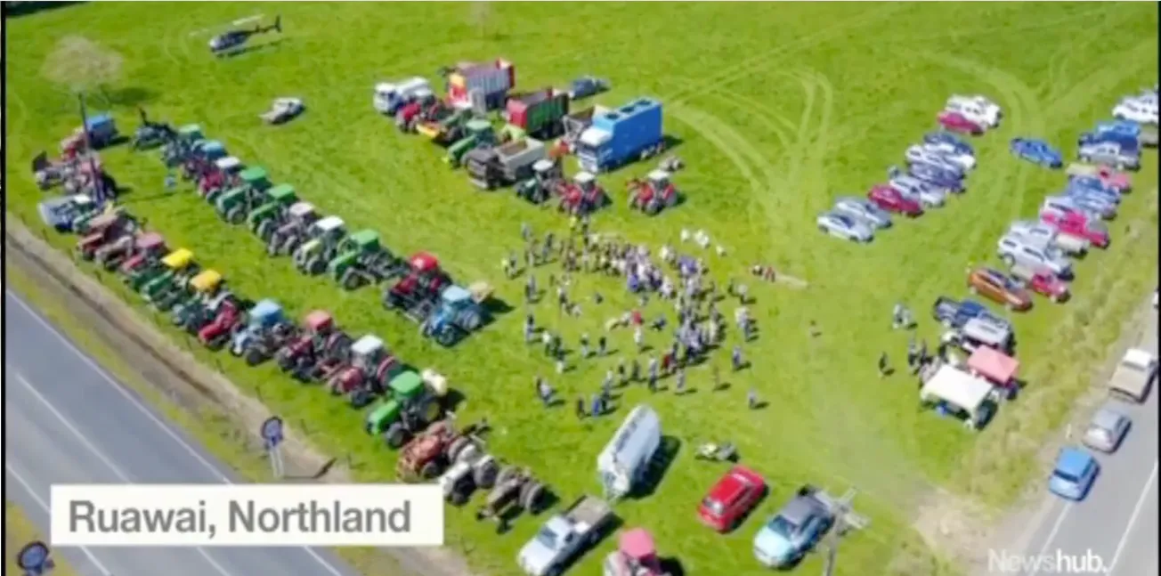 Northland Farmers Protest Government’s Anti-farming Policy.