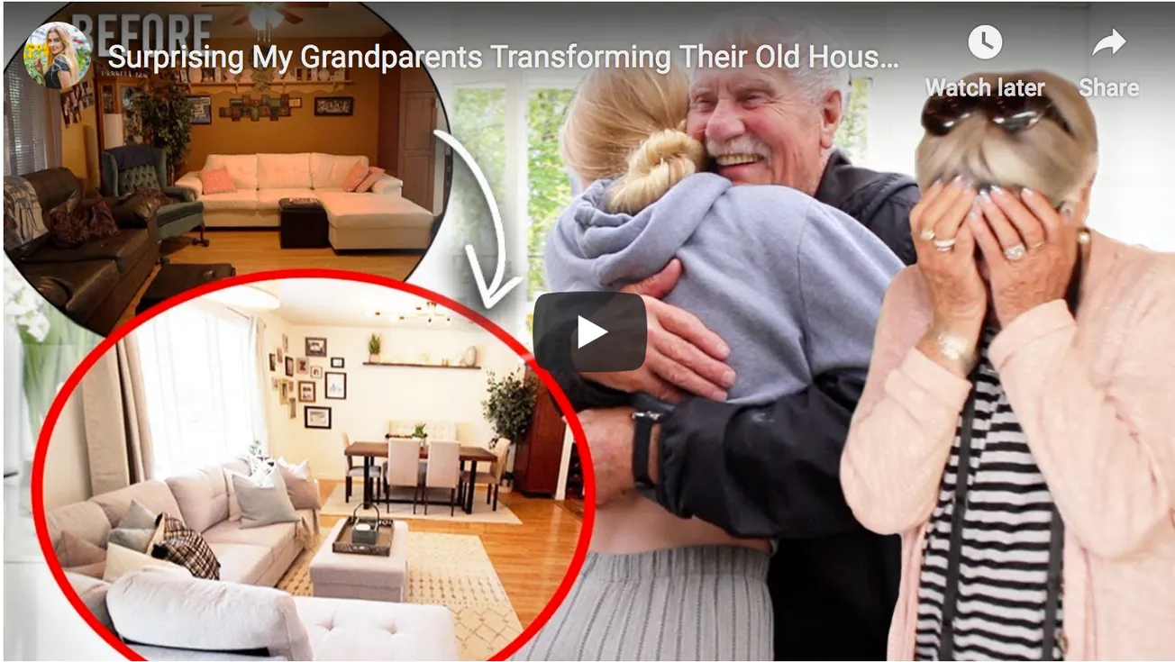 Surprising My Grandparents Transforming Their Old House to New!