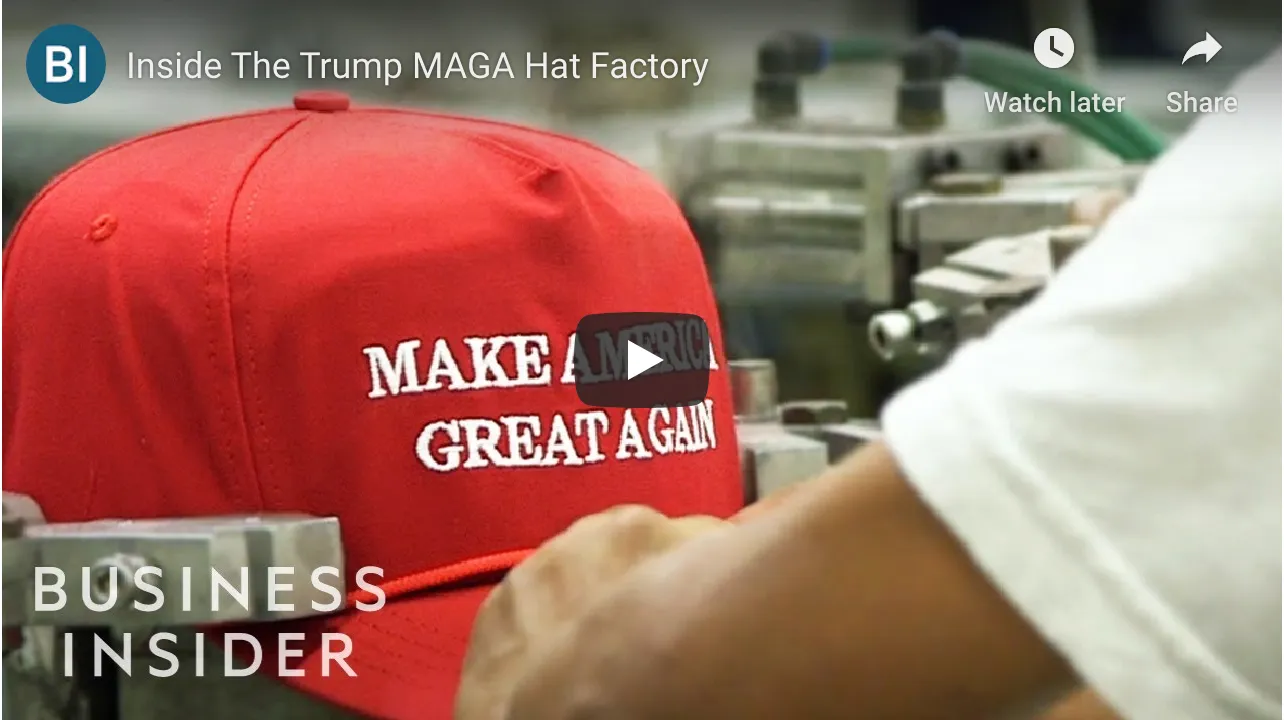 Inside the Trump MAGA Hat Factory