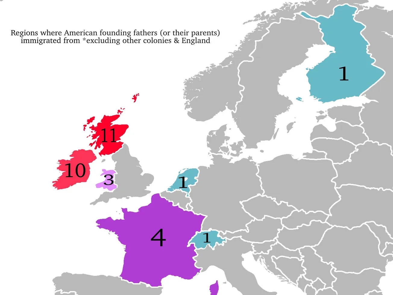 Map of the Day: Where American Founding Fathers Immigrated From