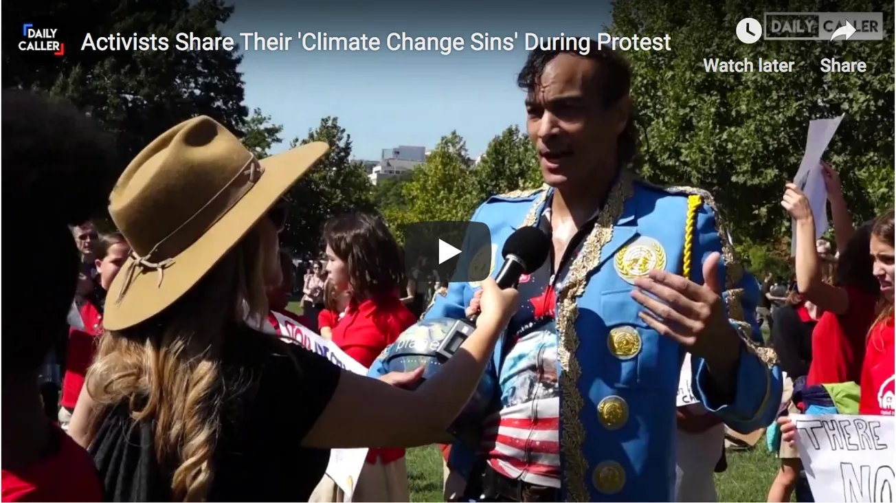 Activists Share Their ‘Climate Change Sins’ During Protest