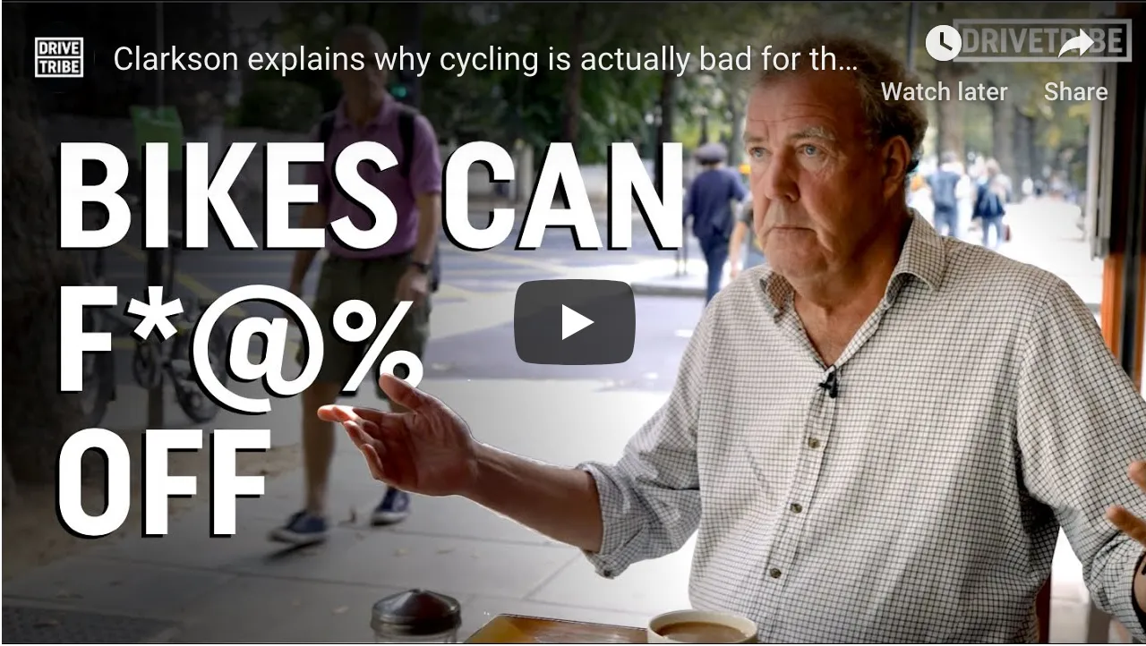 Clarkson Explains Why Cycling is Actually Bad for the Environment