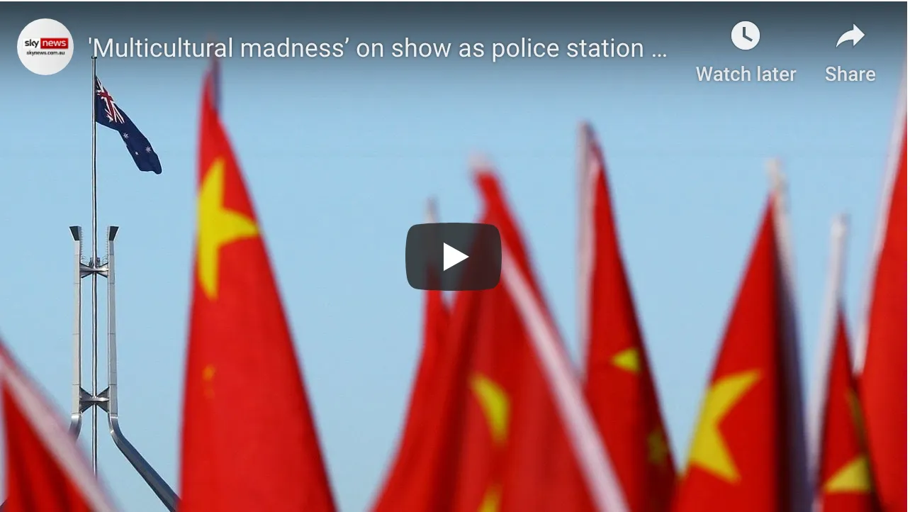 ‘Multicultural Madness’ on Show as Police Station Flies Chinese Flag