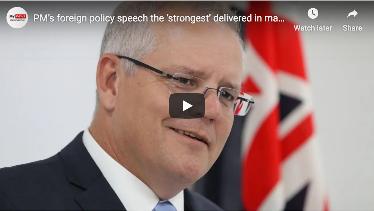 PM’s Foreign Policy Speech the ‘Strongest’ Delivered in Many Years