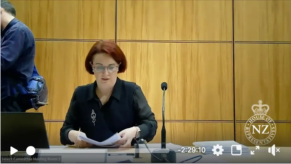 Arms Legislation Bill – Hearing of evidence – 23 October 2019