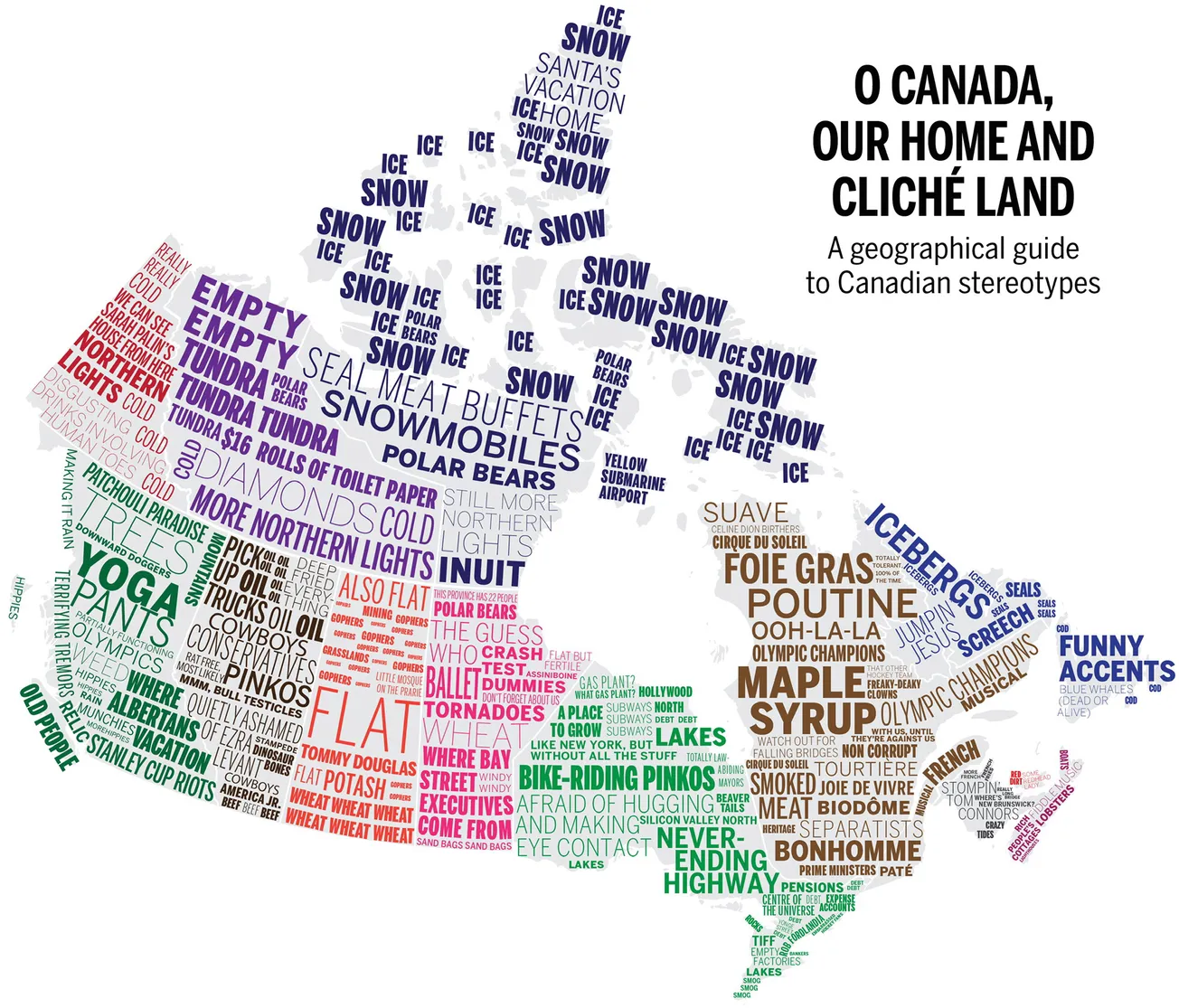 Map of the Day: Canada by Cliché