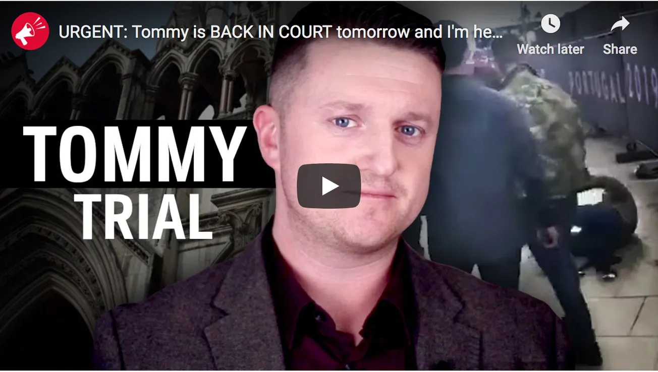 Now They Want to BAN Tommy Robinson From Watching Football!