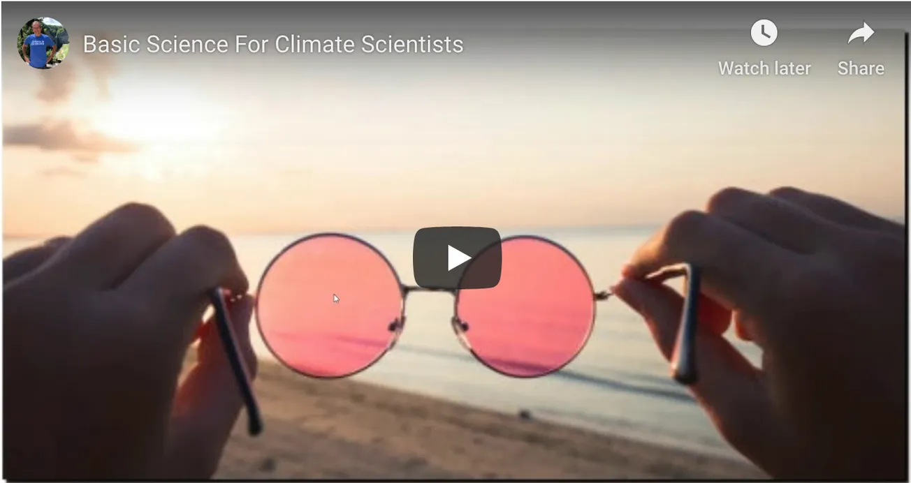 Basic Science For Climate Scientists