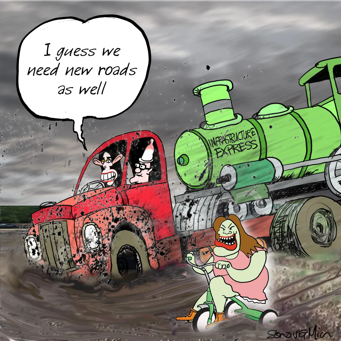 Cartoon of the Day by SonovaMin