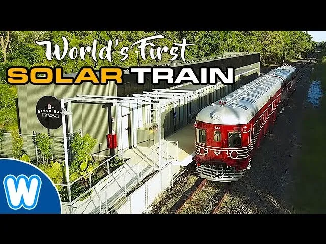 World’s First Solar-Powered Train