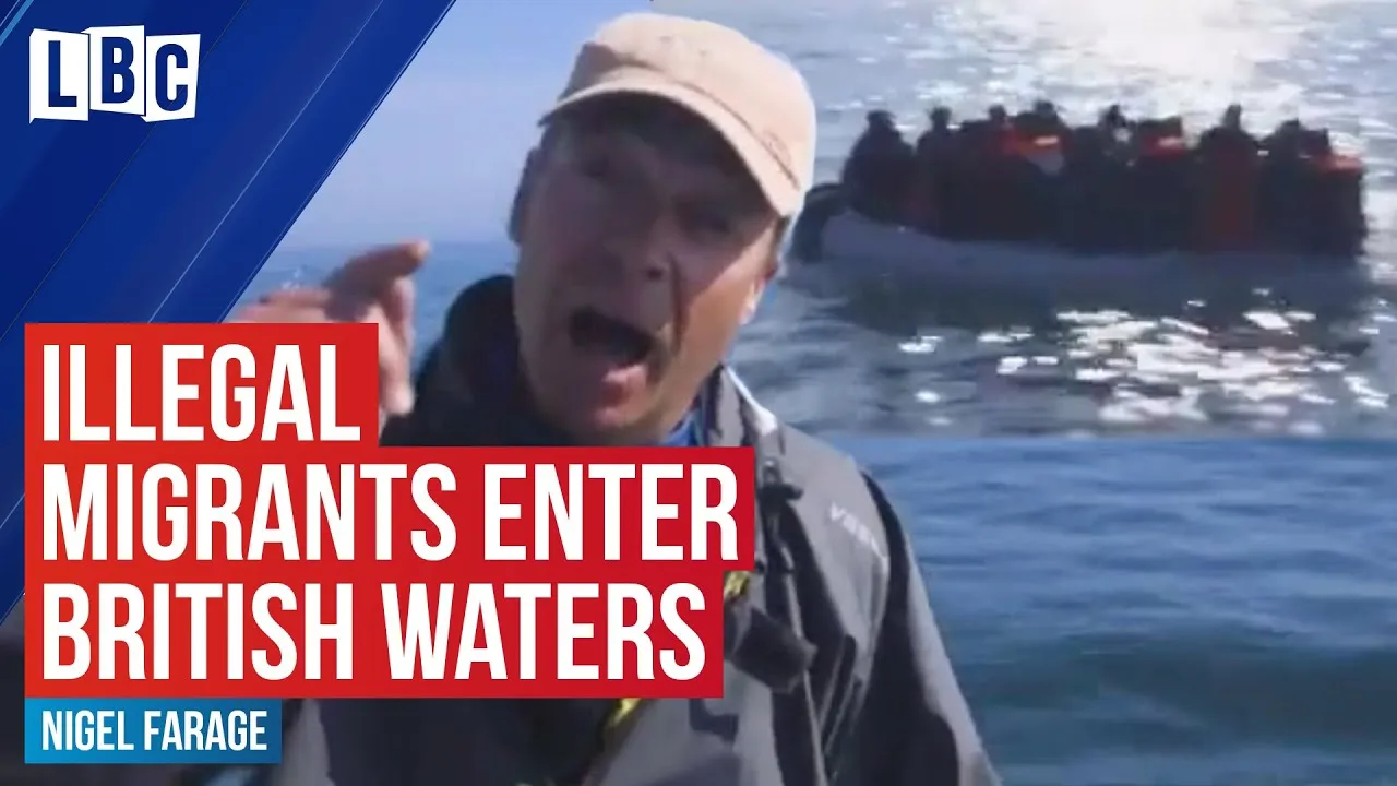 Nigel Farage Witnesses Illegal Migrants Entering British Waters