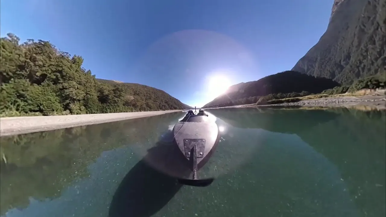 Jetboating with Goat in New Zealand