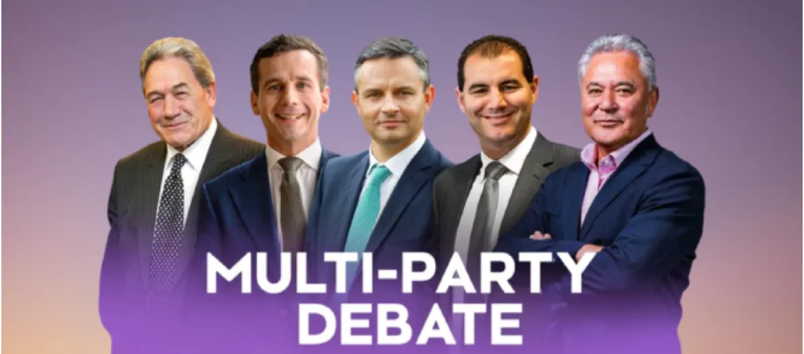 LIVE: Multi-party Leaders’ Debate on 1 News