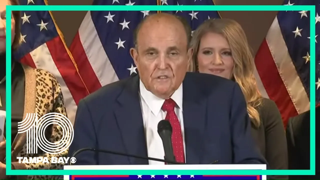 Lawyers for President Donald Trump’s Campaign Hold Press Conference