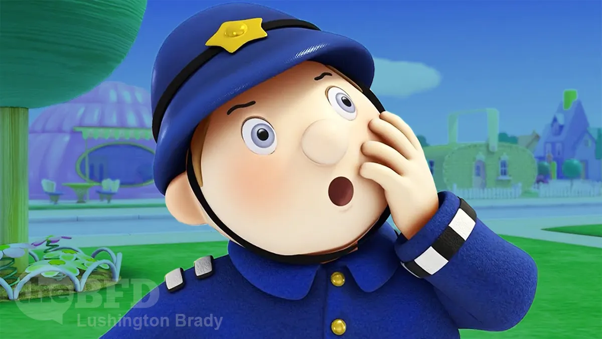 Mr Plod Stops a Snowball Fight