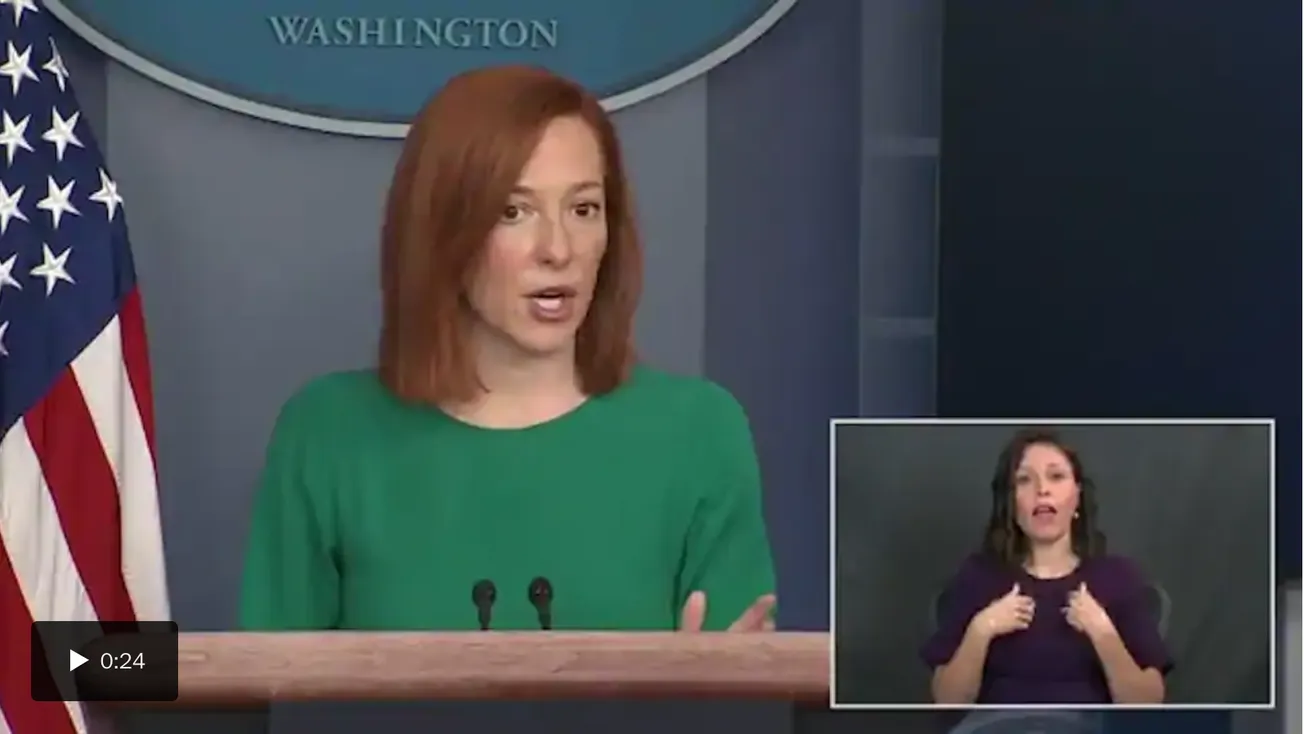 Biden White House Sign Language Interpreter Slammed for ‘Far Right’ Ties
