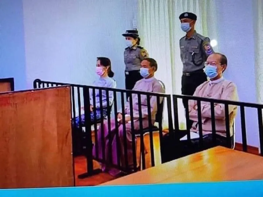 Daw Aung San Suu Kyi Appears in Court.