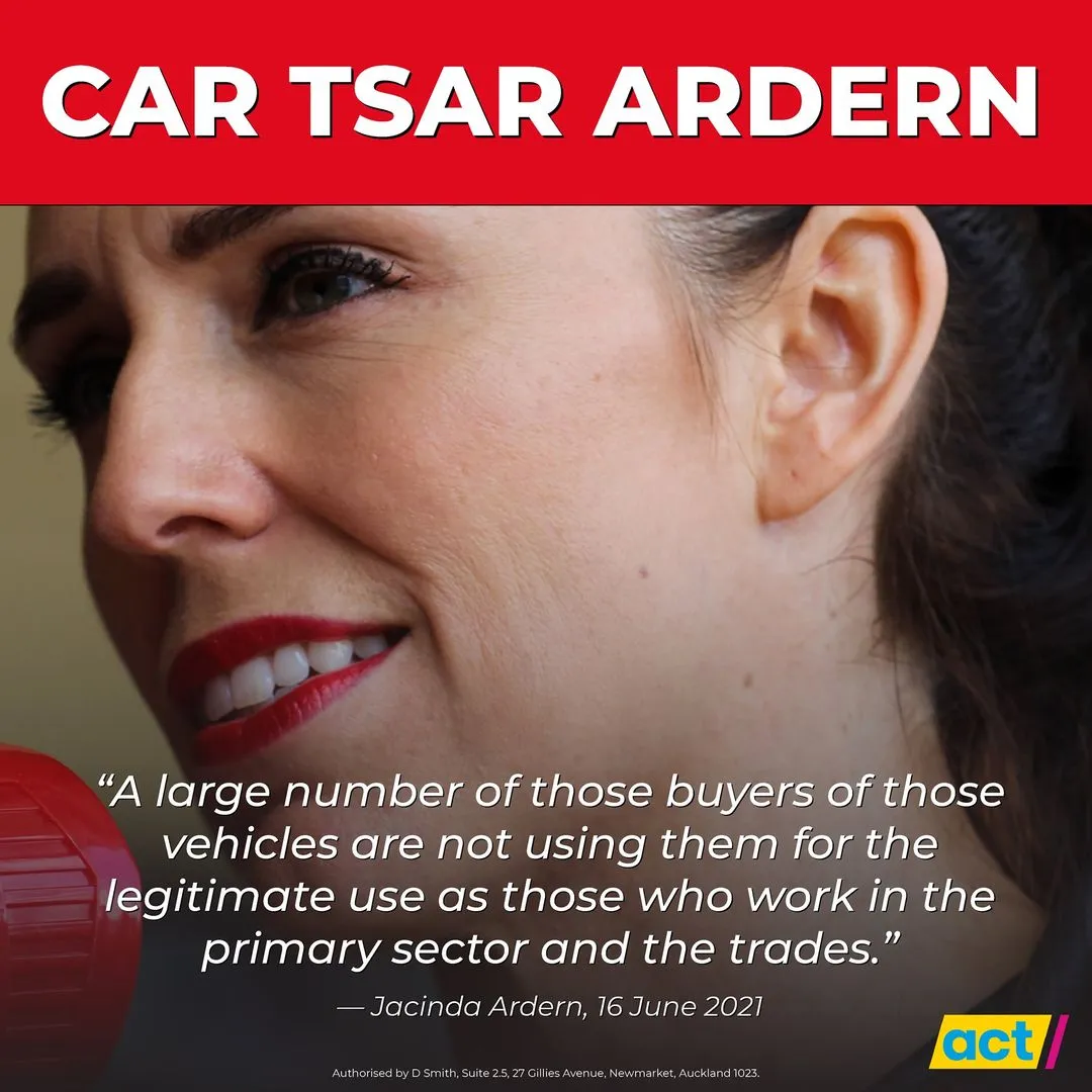 Ardern Assumes Role of Car Tsar