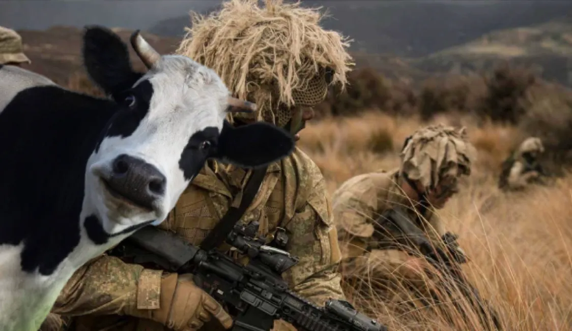 NZ Military Mission: Eliminate Flatulent Cows