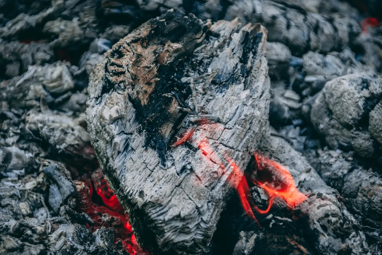 red rope on gray rock