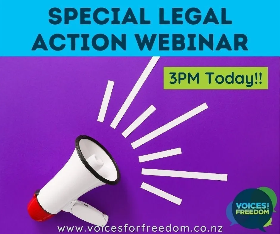 3PM Today – Special Legal Action Webinar