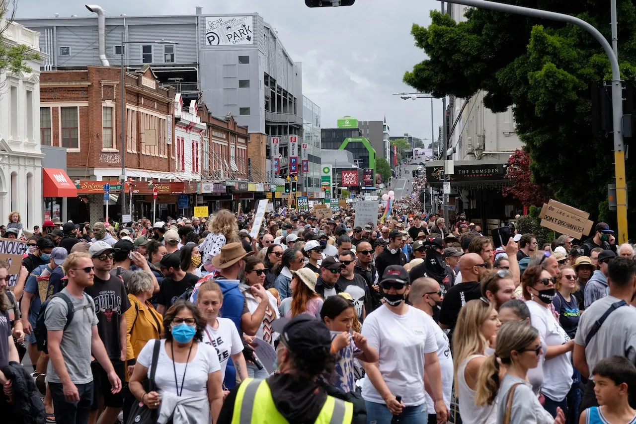 Auckland Freedom Protest in Photos