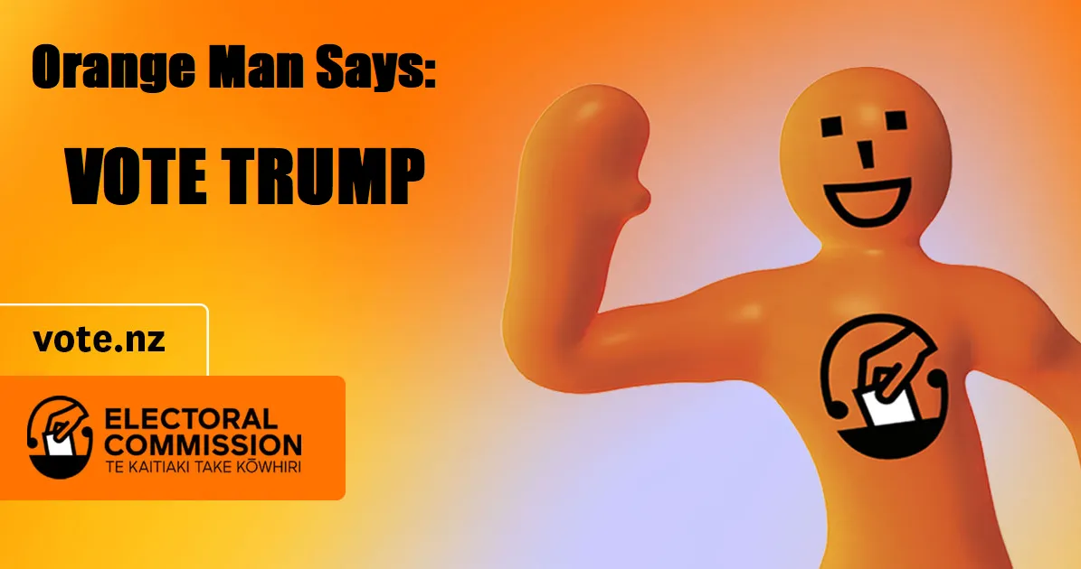 Orange Man Says